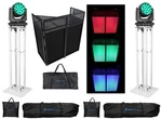 (2) American Adj Focus Flex L19 Rgbl Led Dmx Moving Head Lights+facade+stands. Fixed Price $6139.85.