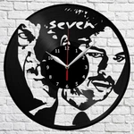 Seven Vinyl Record Wall Clock Home Fan Art Decor 12'' 30 Cm 4859. Fixed Price $14.99.