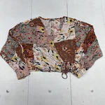 Dress Forum Multicolored Floral Faux Wrap Blouse Women Size Small. Fixed Price $15.00.