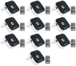 10) Rockville Mini RF1 V2 Rgbwa+uv Dmx Dj/party Led Wash LIGHTS+4-CH Remote. Fixed Price $454.50.