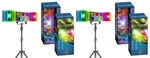 (2) Technical Pro LGT22 Dj Led Derby/par Strobe Effect Light Bars+stands+remotes. Fixed Price $167.90.