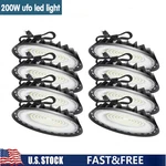 8 Pack 200W Ufo Led High Bay Light Shop Industrial Commercial Factory Warehouse. Fixed Price $136.99.