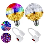 2PCS Colorful Rotating Magic Ball Disco Light Bulb With Pack, Gold. Fixed Price $14.52.
