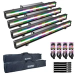 Adj Jolt Bar FX2 IP20 Rgbcw Led Linear Fixture 4-PACK With Bags Idjnow. Fixed Price $4195.40.