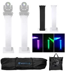 2 Totem Stands+black+white Scrims For Chauvet Intimidator Spot 455Z Irc Lights. Fixed Price $394.90.