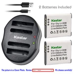 Kastar Battery & Usb Dual Charger For Olympus LI-50B Stylus 9010 SP-810UZ Tough. Fixed Price $7.99.