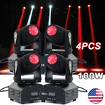 1/2/4PCS 100W Moving Head Beam Stage Lighting Rgbw 11/13CH DMX512 Dj Bar. Fixed Price $208.99.