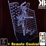 Bruce Springteen The BOSS3D Led Battery Usb Night Light Colour Change Room Lamp. Fixed Price $25.33.