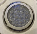Led Large Stainless Steel Pool Light 31 Cm Rd. X 8.5 Thick 18 3W High Power. Fixed Price $42.00.