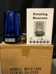 Koolux SA-250B Blue Rotating Beacon, Dj Light, New Box. Fixed Price $6.99.