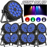 U'king 270W 18LED Beam Rgbw Dmx Club Dj Disco Party Show Stage Lights. Fixed Price $59.99.