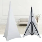 2PCS Speaker Stand Cover Scrim Double Sided Dj Tripod Stretch Black White. Fixed Price $24.99.
