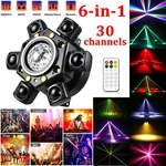 6 Arm Moving Head Dj Light Rotating Control Disco Stage Laser Strobe Show. Fixed Price $59.99.