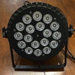 DMX512 Par Stage Light 18-LED Color Mixing Display Fan Cooled ZQ0106. Fixed Price $75.00.