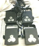 Rosco Lot Of 4 Micro Cube Dmx Controlled Light Fixture Stage Vintage. Fixed Price $395.00.