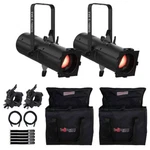 Chauvet Dj Eve F-160ZQ Rgbw Led Full-color Fresnel Light Fixtures Pair Bags.... Fixed Price $2181.40.