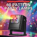 60 Pattern Dj Disco Stage Light Laser Projector Music Sync Sound Activated. Fixed Price $12.99.