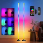 1/2P 47" Smart Led Floor Lamp Rgb Remote &app Control Music Sync Corner Lighting. Fixed Price $34.99.