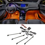 Ledglow Orange Car Truck Interior Footwell Neon Underdash Accent Lights Kit. Fixed Price $29.99.