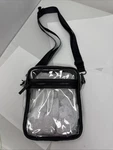 Mac Cosmetics Clear Crossbody Makeup Bag 1.5X6X10 W/adj Strap 12 -24 Brand-new. Fixed Price $22.50.