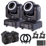 Colorkey Halo Beam Quad Mkii Moving Head Dj Club Bar Lights W Cases 2 Pack. Fixed Price $363.40.