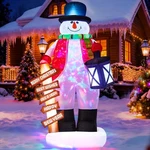 Lunsy 8FT Christmas Inflatable Snowman Built-in Colorful Led Lights,inflatabl.... Fixed Price $47.17.