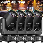 4X 230W 48PRISM Moving Head Stage Lighting Led Beam Rgbw Gobo Dmx Dj Disco. Fixed Price $214.69.