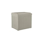 Suncast Outdoor Storage - 22 Gallon Light Taupe Resin Deck Seat. Fixed Price $82.17.