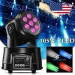 U'king 105W Rgbw Moving Head Stage Lighting 7LED Dmx Beam Bar Party Dj. Fixed Price $50.69.