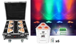 Rockville Rockwedge Package White (6) Battery Wireless Par Lights+charging Case. Fixed Price $849.95.