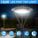 Kukuppo Led Post Top 150W Dusk Dawn Outdoor Circular Area Lighting. Fixed Price $139.45.