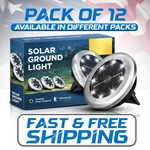 8-12SOLAR Led Ground Outdoor Buried Disk Lighting Landscape Pathway. Fixed Price $24.89.
