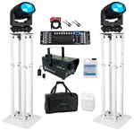 2 American Dj Focus Wash 400 Moving Head Lights+dmx Control+stands+fogger+cables. Fixed Price $4202.65.