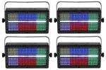 (4) Rockville Stage Panel 336 Dj Visual Effect Lights W/dmx/strobe/wash/matrix. Fixed Price $224.80.