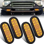 4PCS 6" Inch Oval Led Strobe Lights Amber 24 Recessed Stobe Flash Truck. Fixed Price $48.19.